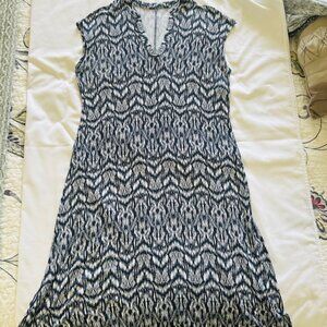 David Jones Ladies Dress Small Vee Neck Stretch read